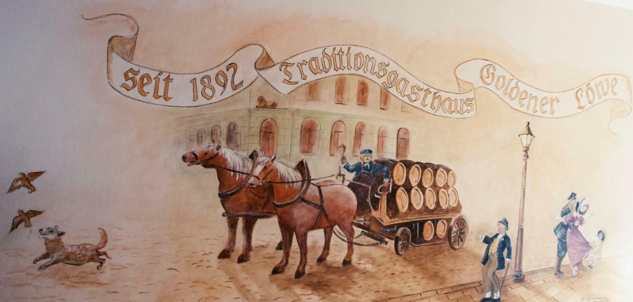 Traditionsgasthaus Goldener Loewe Riesa Restaurant & Pension Exterior foto
